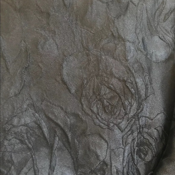 St. John Floral Jacquard Dress Sz 10 Midi Black - Picture 6 of 12